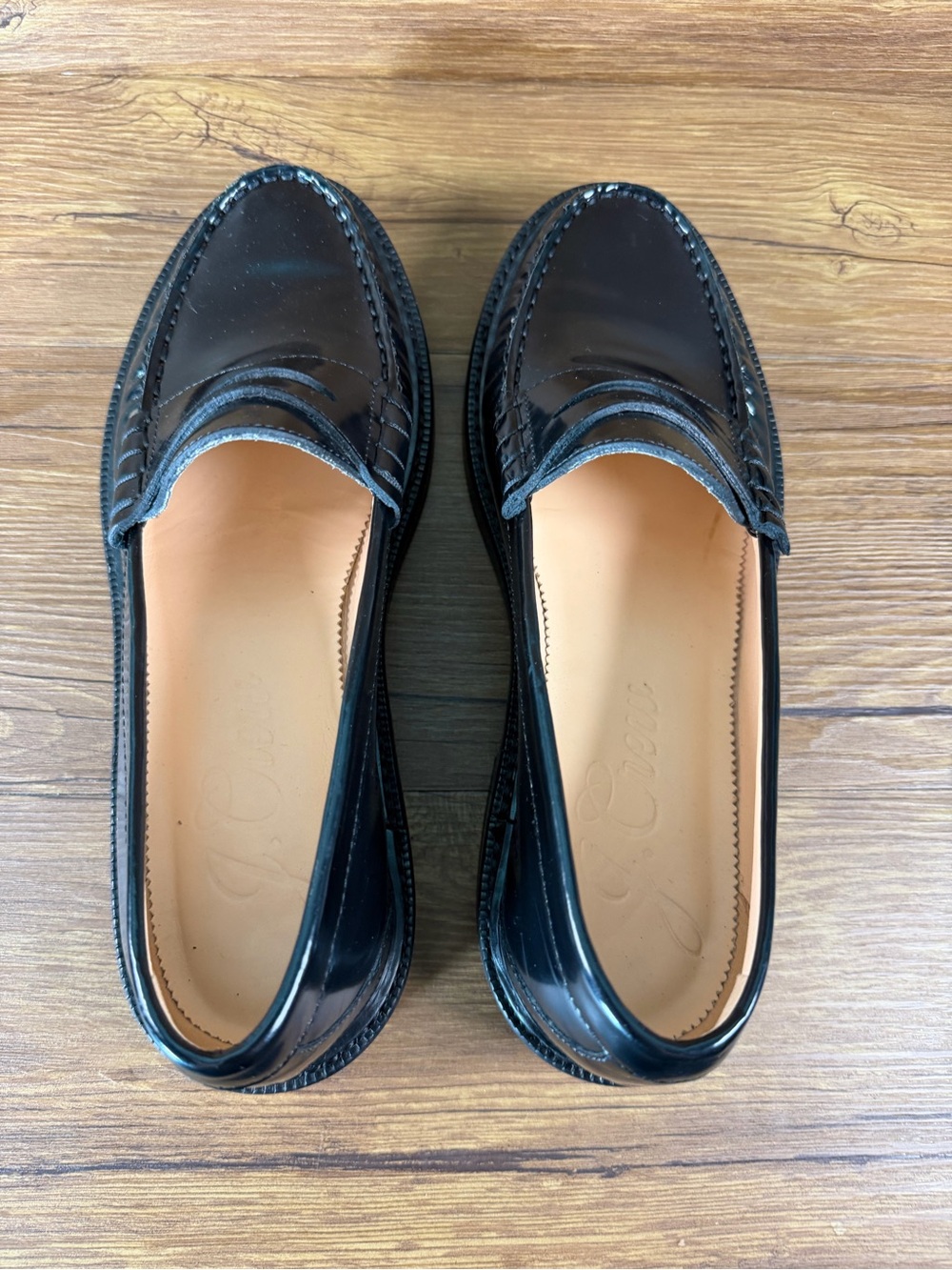 J.Crew Winona Penny Loafers Women’s Size 9 Slip-On Shoes Leather Black - Picture 9 of 11